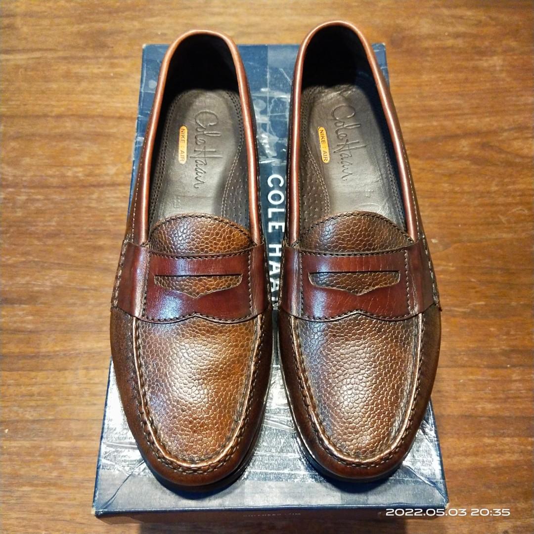 arena Contorno Descomponer Rare Cole Haan Nike-Air Combination Pebble Grain Penny Loafers Brown  Leather Shoes 8US, Men's Fashion, Footwear, Dress Shoes on Carousell