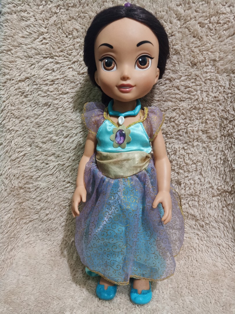 RARE DISNEY STORE PRINCESS JASMINE FROM ALADDIN TODDLER DOLL (16 inches
