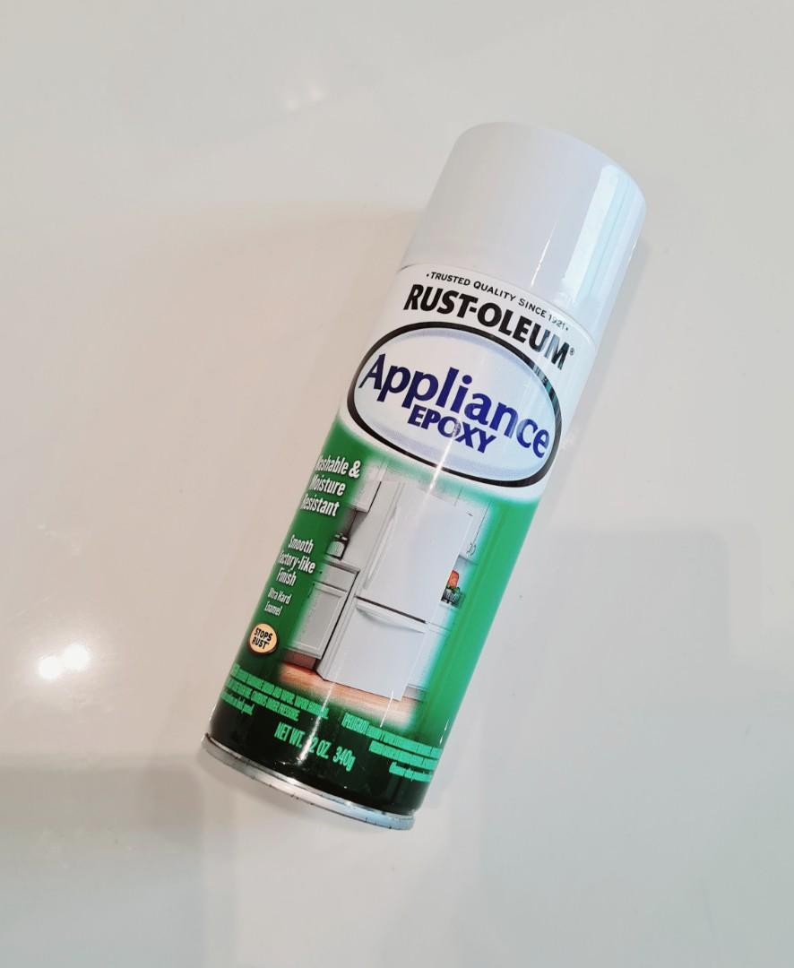 RustOleum Appliance Epoxy White Spray paint spray waterresistant