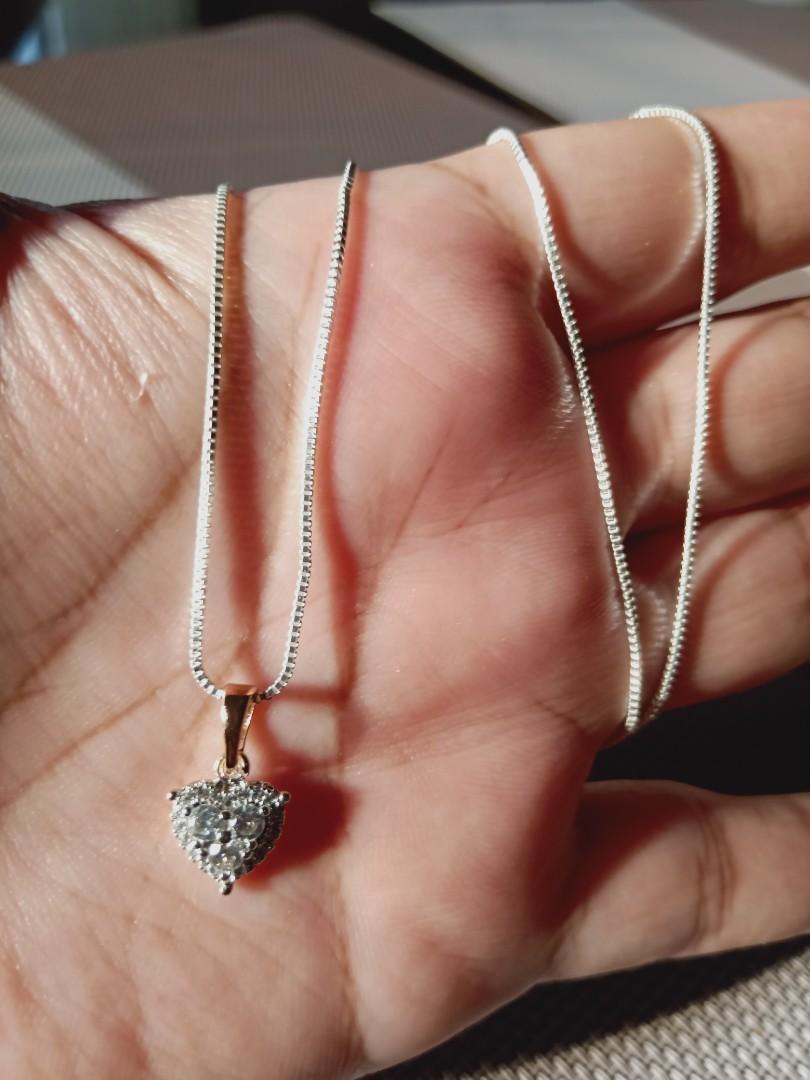 S925 Italy Sterling Silver Pendant Necklace Women s Fashion