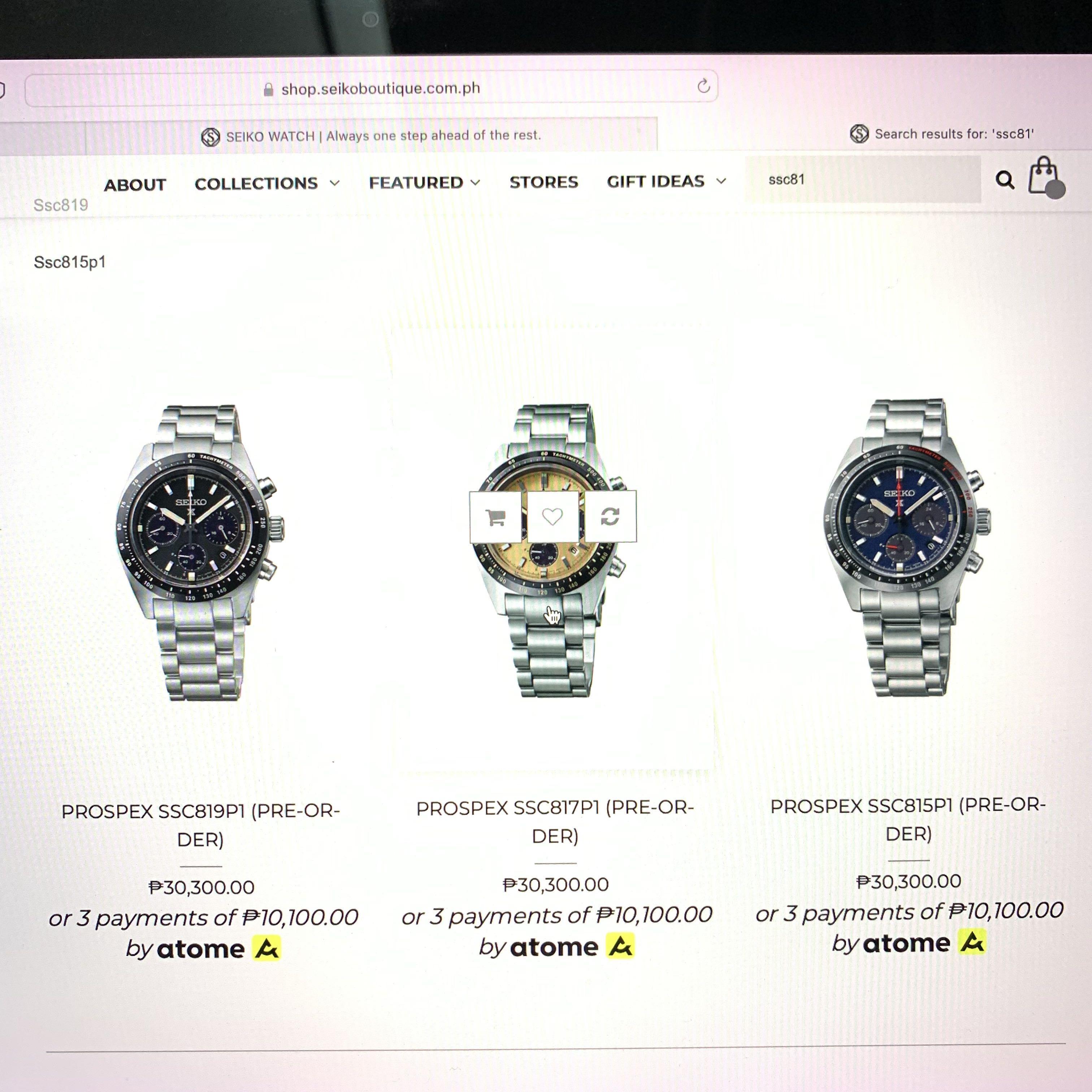 Seiko Speedtimer SSC819P1 (Category: Luxury Watches) located in Makati City. Submitted by grail_luxury (Listing ID 1158692935, Image 3). Description: Seiko Prospex Speedtimer SSC819P1 Brand New (UNWORN w/ STICKERS INTACT) WAY BELOW SRP!!!! RFS: EXTRA WATCH ₱27,495 09692222228 for faster transaction .