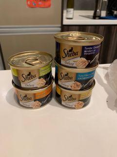 Sheba cat food in Jelly 23 cans