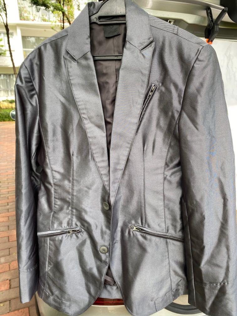 Silver grey store blazer mens