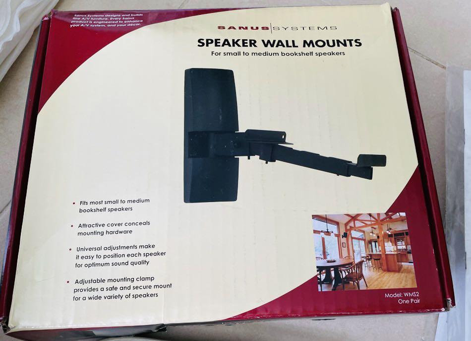 Sanus wms2 best sale speaker wall mount