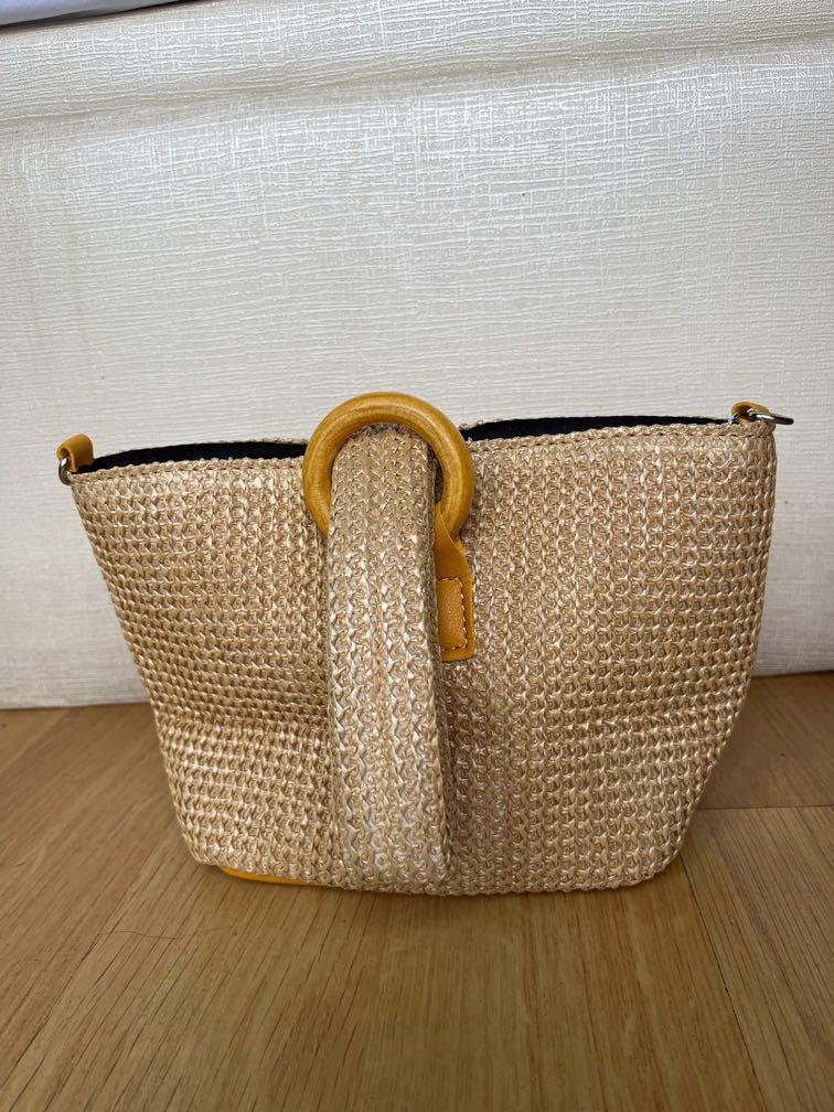 Wicker straw bag cheap