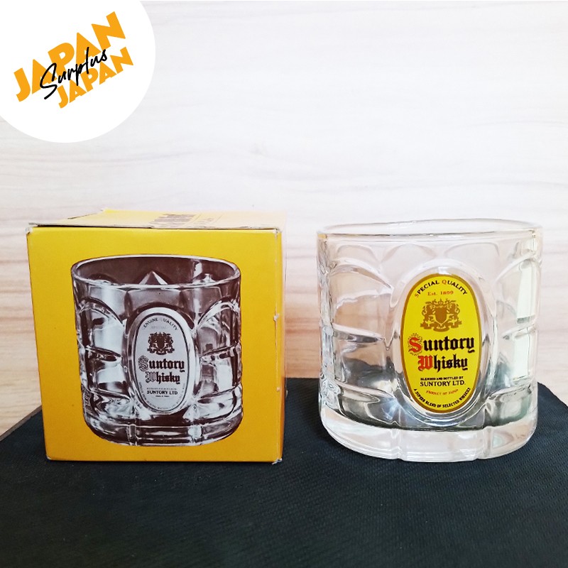 Suntory Whisky Japanese Rock Glass, Food & Drinks, Beverages on Carousell