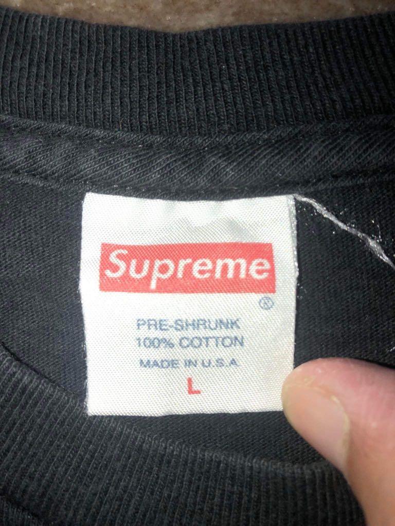 Supreme label tag top