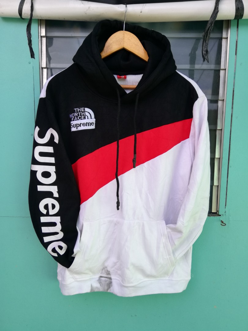 TNF x Supreme Hoodie, Men's Fashion 