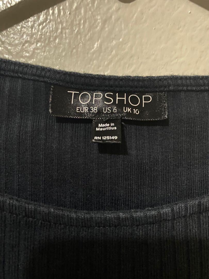 Topshop Ribbed Black Crop Top (Category: Shirts) located in Quezon City. Submitted by declutterwithmina (Listing ID 1158637796, Image 3). Description: Mode of Payment: > BDO > GCash > COD Message me for queries! 😊.