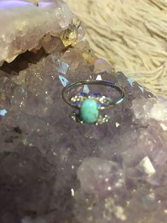 Turquoise Stone  Ring / Adjustable