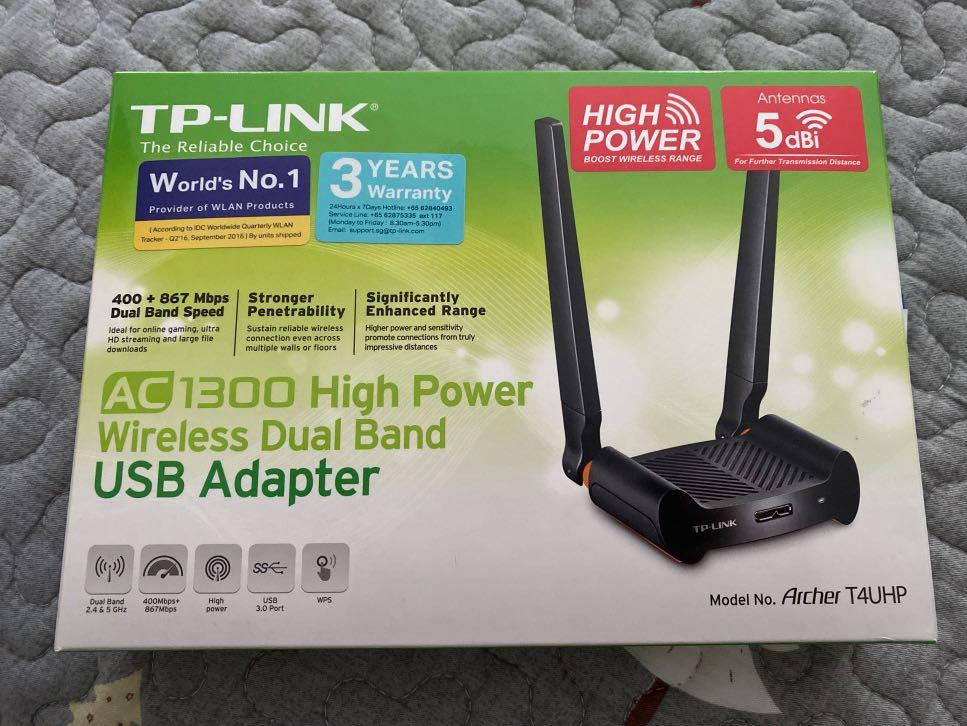 TP Link AC 1300 Wireless USB Adapter, Computers & Tech, Parts ...