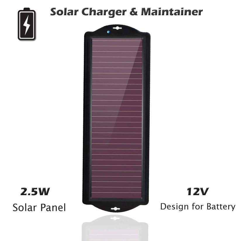 2.5W 12V Solar Battery Maintainer for Car & Marine