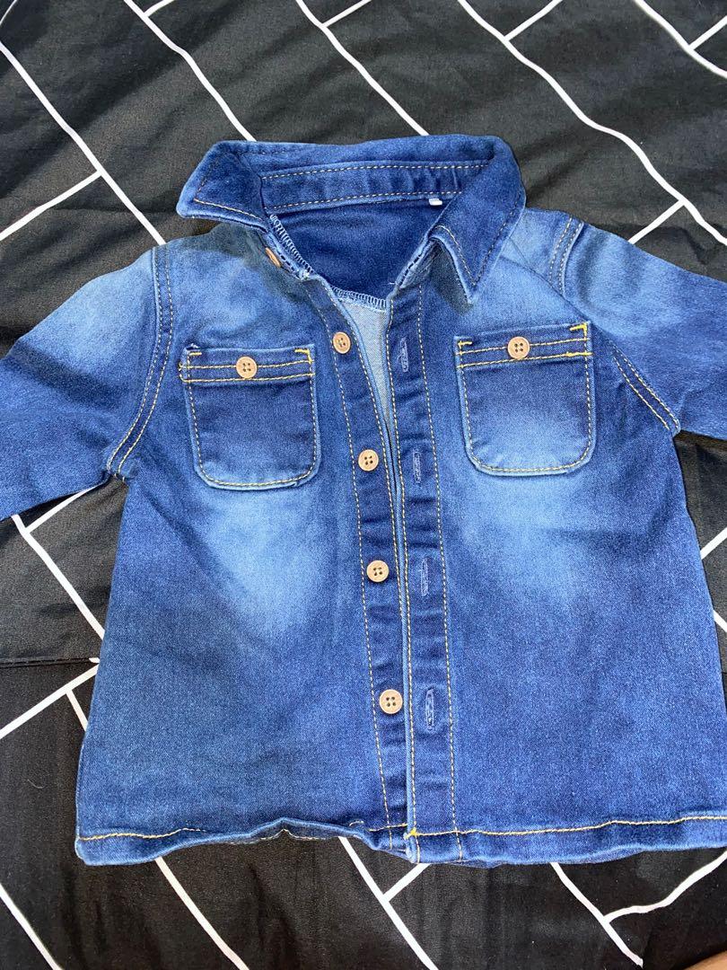 Tu baby denim Jacket, Babies & Kids, Babies & Kids Fashion on Carousell