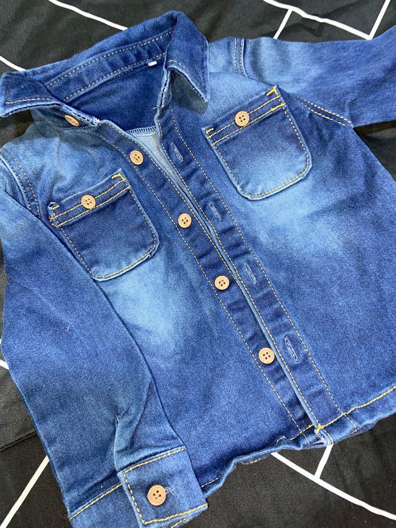 Tu baby denim Jacket, Babies & Kids, Babies & Kids Fashion on Carousell