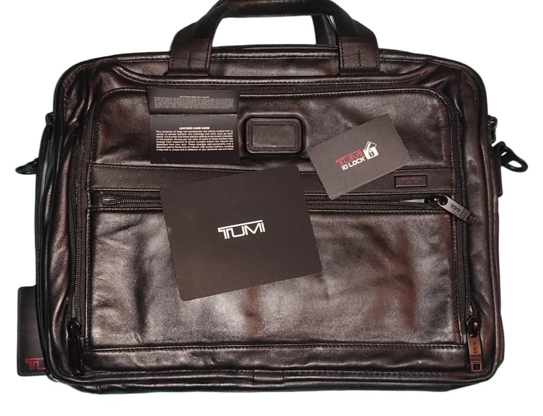 Tumi Alpha 2 96132D2 Briefcase Carry on Men s Fashion Bags