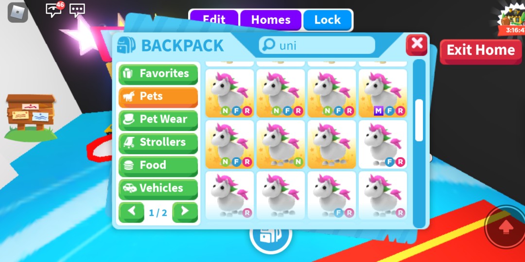 Unicorn adopt me, Video Gaming, Video Games, Others on Carousell