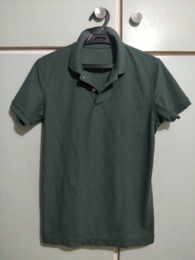 Uniqlo Dark Green Polo Shirt, Men's Fashion, Tops & Sets, Tshirts ...