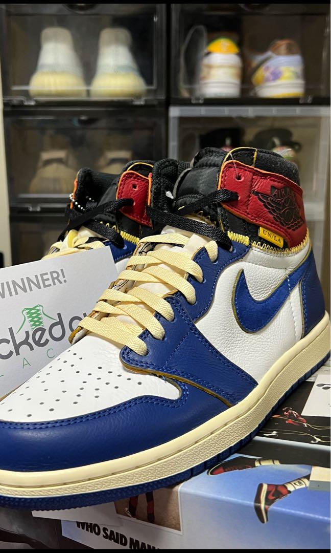 US9 Union LA x Air Jordan 1 Retro High NRG Storm Blue Men s