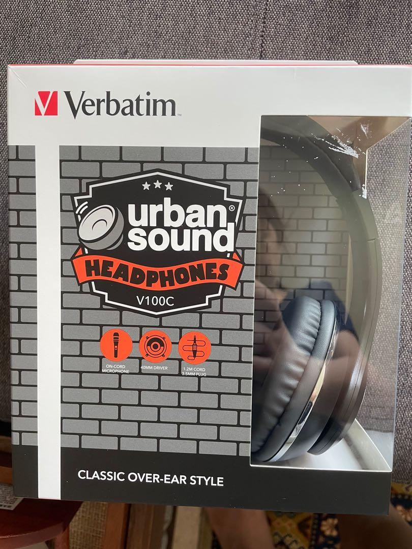 Verbatim Urban Sound headphones V100C Audio Headphones Headsets on Carousell