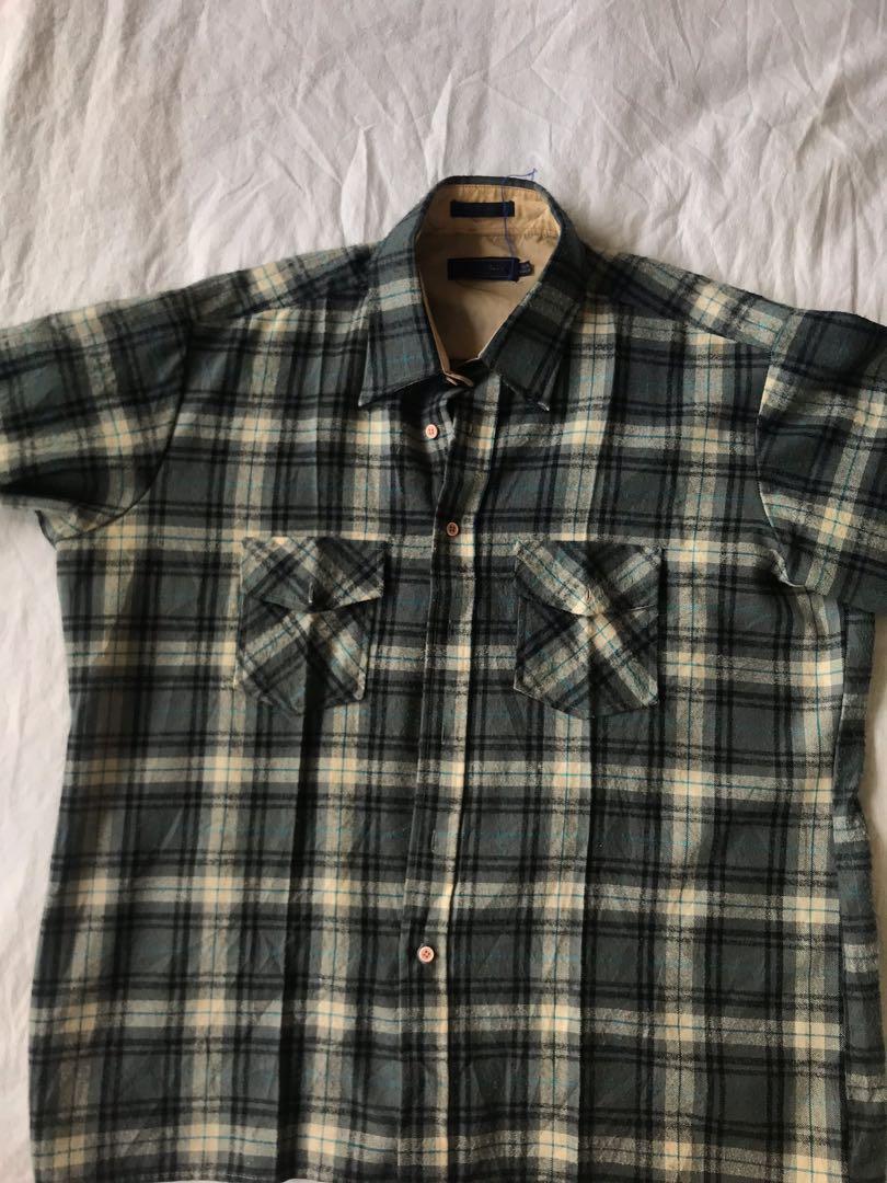 Vintage Long Sleeved Checked Shirt - L main image 1