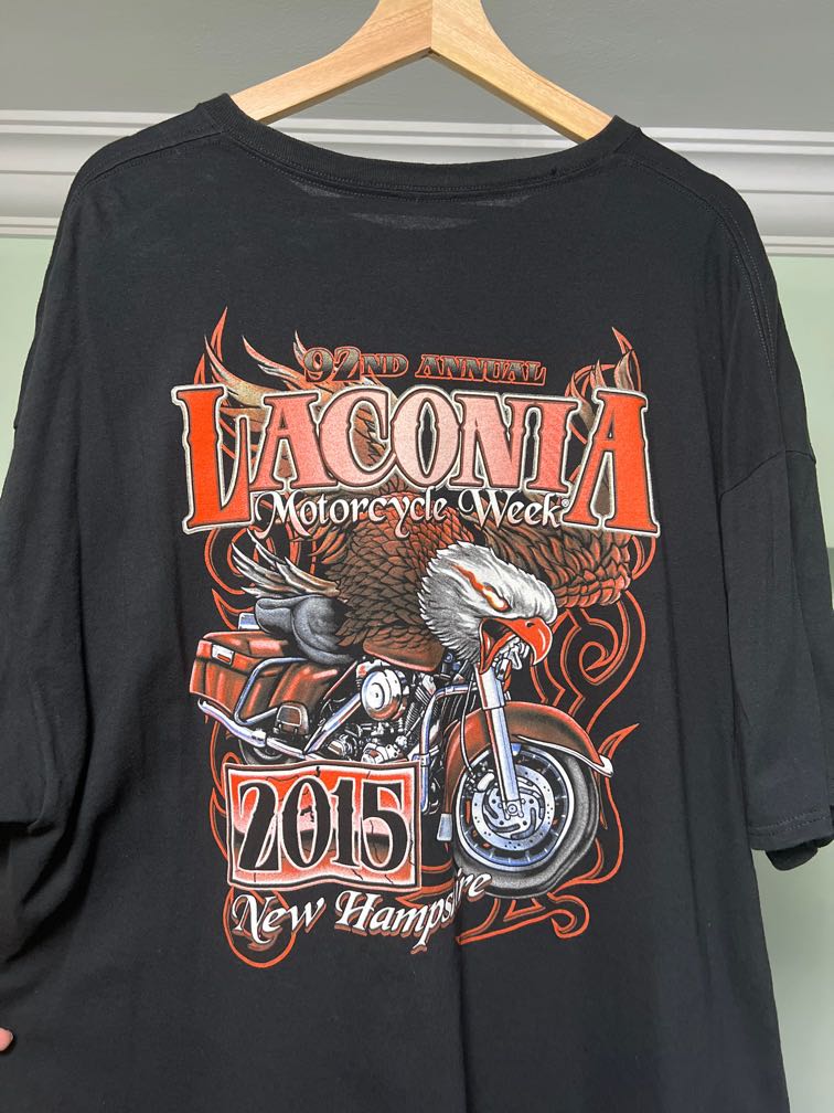 Vintage Laconia Bike week tee, Men's Fashion, Tops & Sets, Tshirts