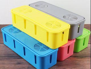 2Pcs Socket Storage Box Extension Plug Cable Wire Cord Organizer Case Box (With Ventilation Hole) Cable Box, Wire Organiser, Anti Dust - Keep wires away from pets, baby, company gift, Christmas gift etc