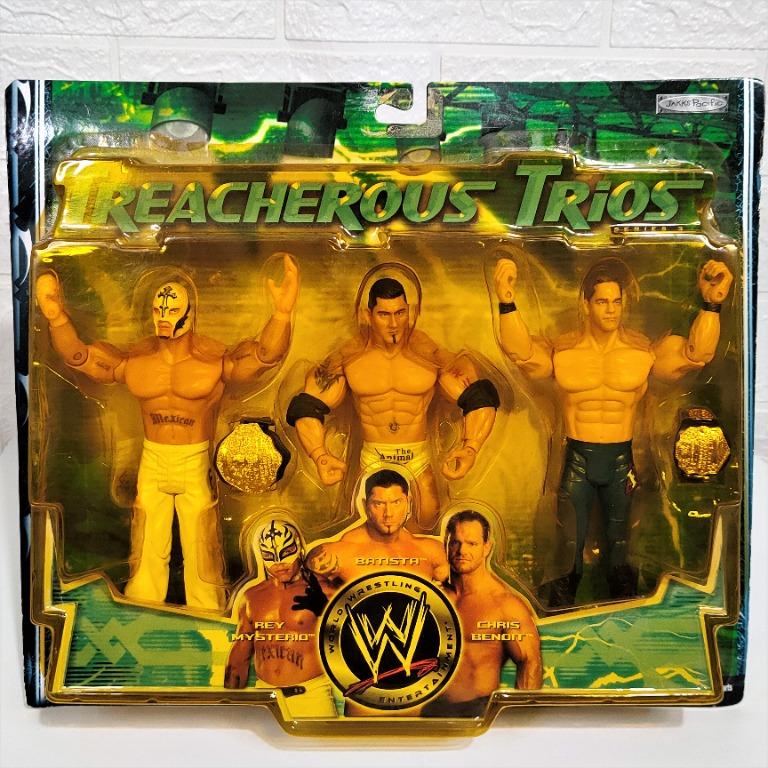 WWE MYSTERIO &BATISTA&BENOIT フィギュア WWE Wrestling Treacherous Trios Series 3 Batista, Rey
