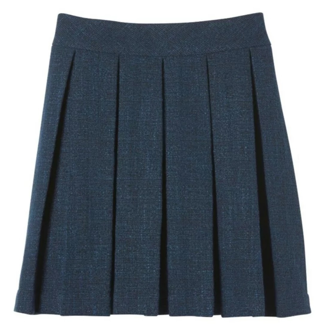 XXL 42 Banana Republic Metallic Boucle Full Skirt. Blue, Women's