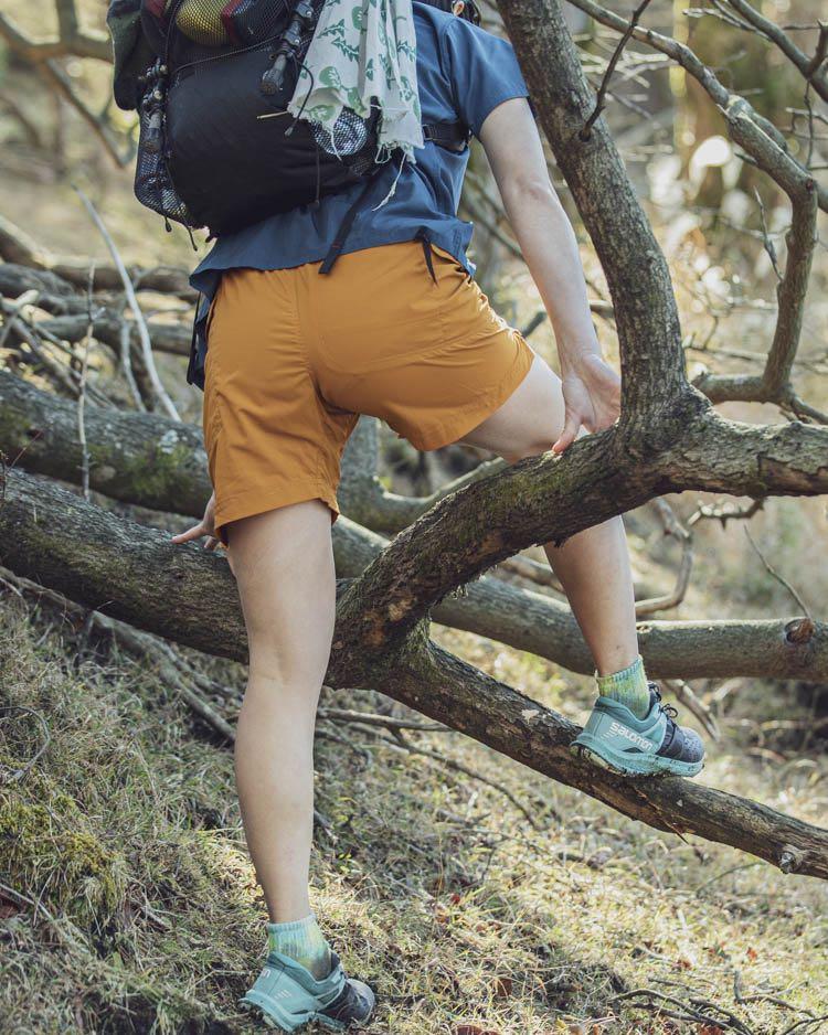 山と道 DW 5-pocket short pants size S AMBERレディース - ハーフパンツ