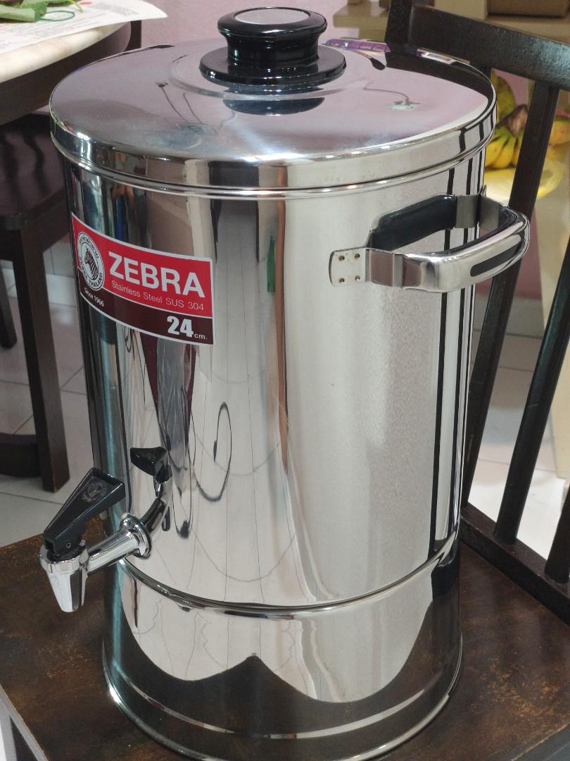 Zebra stainless steel Water Dispenser 24cm, Furniture & Home Living, Kitchenware & Tableware