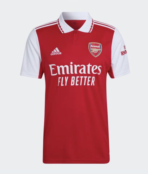 red adidas soccer shirt