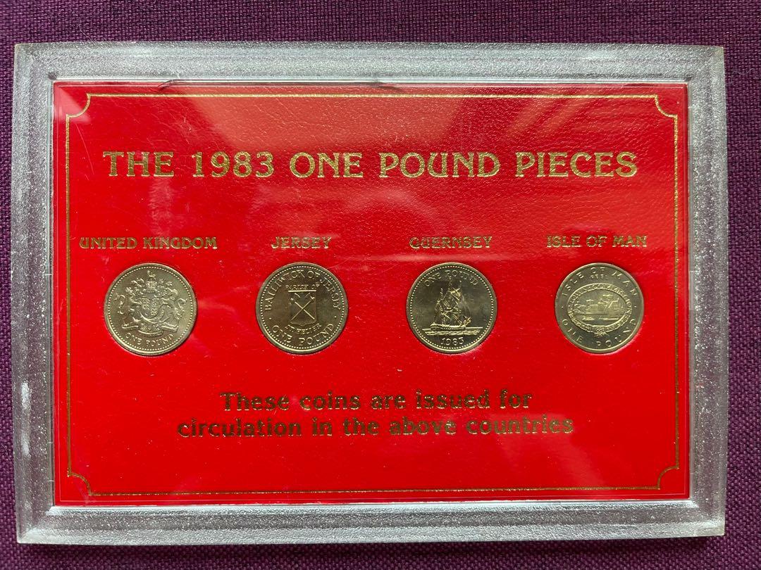 1983年英國罕有英女皇英鎊壹鎊錢幣套裝UK The 1983 ONE POUND UNC PIECES SET 生日禮物40週年送禮良品,  興趣及遊戲, 收藏品及紀念品, 錢幣- Carousell