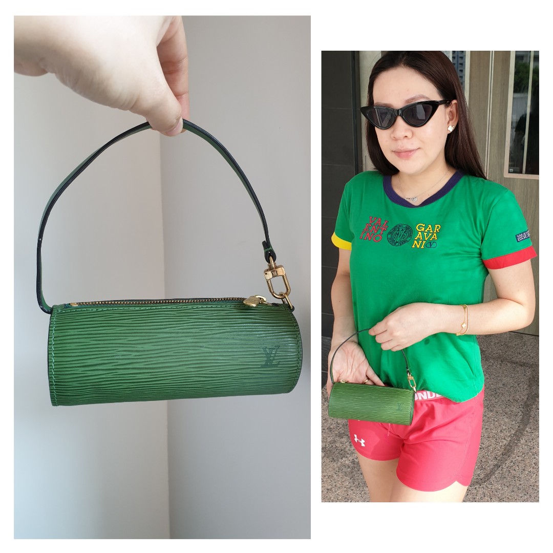 Like New LV Side Trunk Handbag Black Denim SHW(Cash S$3,900