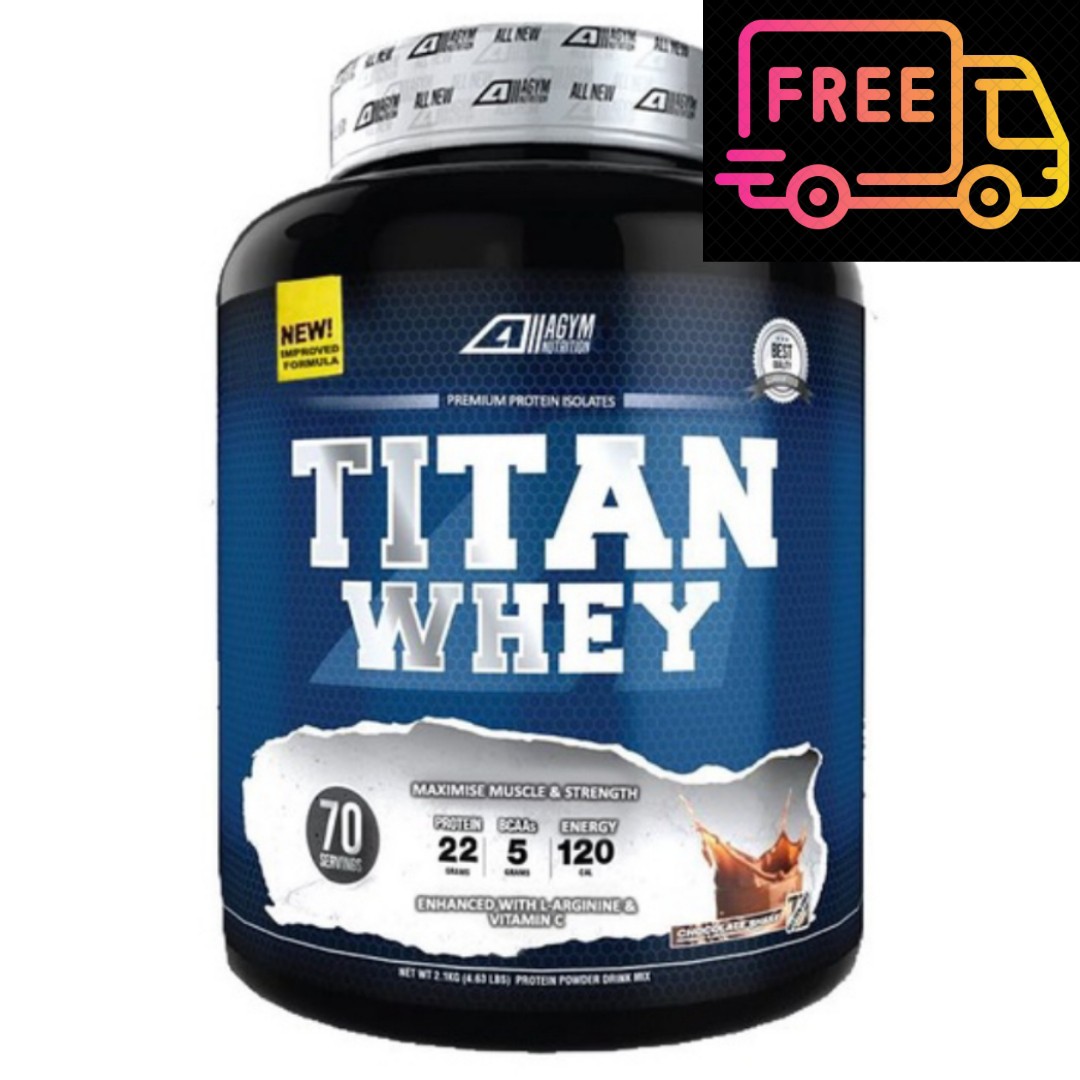 2.1kg Titan Whey HALAL Whey Protein FREE DELIVERY, Health & Nutrition
