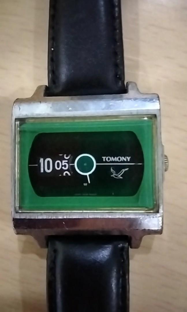 243G TOMONY (SEIKO/SEAGULL) Digital Jump Hour 7 Jewels HW (POSTCARD ONLY)  Rectangular Case Black LS Green Dial 5018-502A(Green)c1970(11/2007)GBH  yellow 17 Mon MAY 30,2022, Hobbies & Toys, Memorabilia & Collectibles,  Vintage Collectibles on