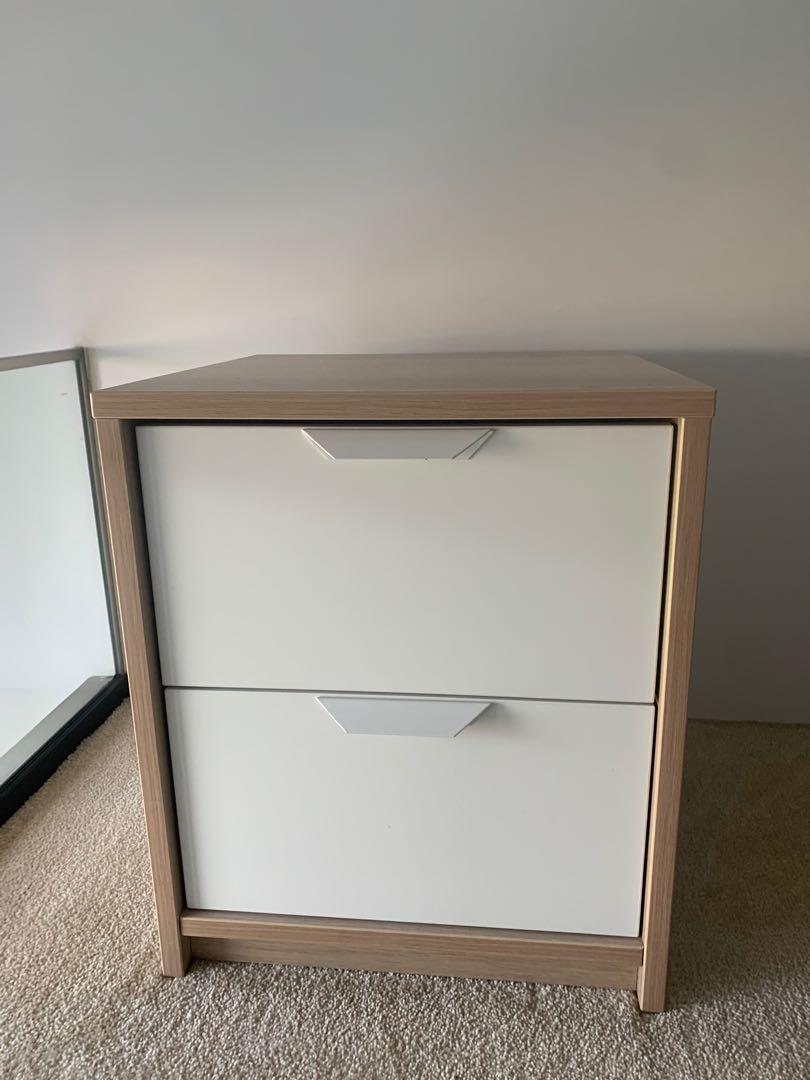 2 IKEA Bedside Tables, Furniture & Home Living, Furniture, Shelves