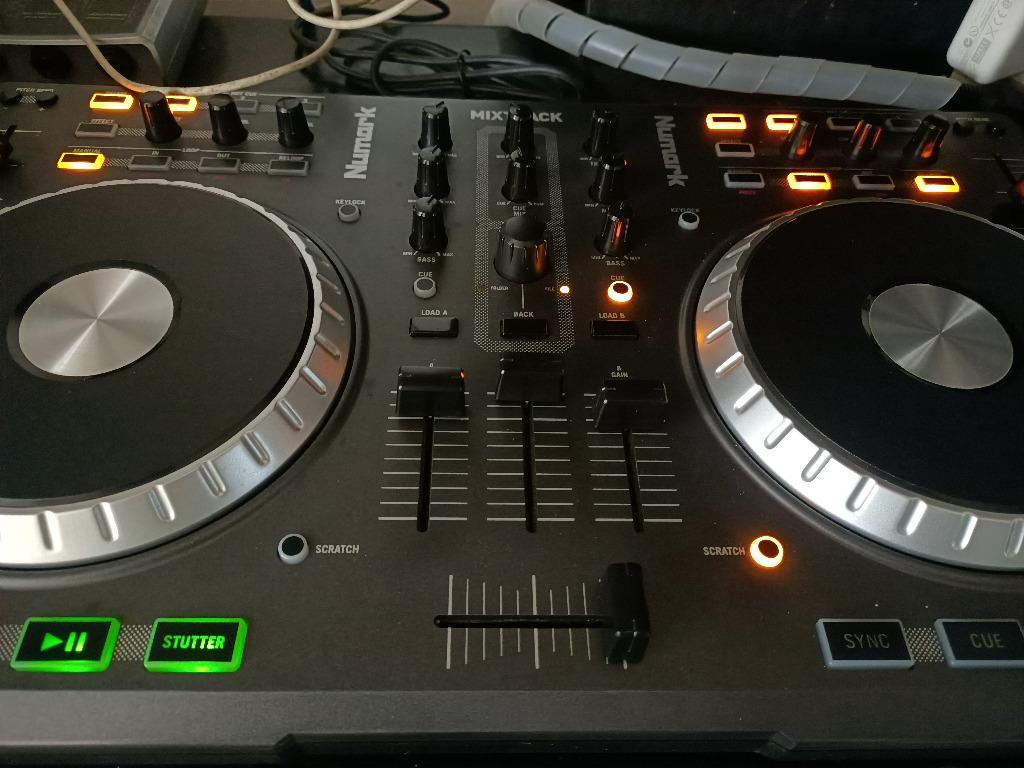 2nd Hand NUMARK MIXTRACK PRO (Category: Portable Music Players) located in Paranaque City. Submitted by esj3rd.1 (Listing ID 1163655255, Image 2). Description: 2nd Hand NUMARK MIXTRACK PRO 8500 FEATURES * Large touch sensitive platters for accurate control and scratching * Classic, dual-deck layout with complete mixer section * Lighted controls indicate status in software for less time looking at the computer * MIDI-over-USB: compatible with virt