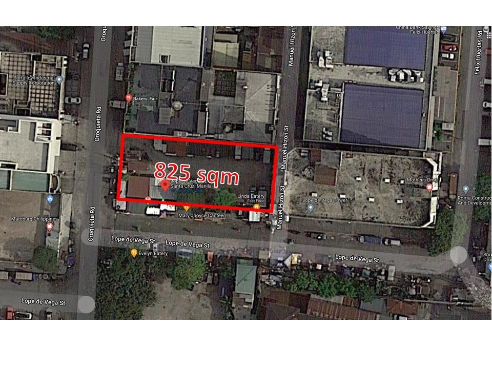 825 sqm Oroquieta Manila Lot Lease / Rent, Property, Rentals, Lot on Carousell