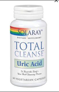 現貨🇺🇸美國入口 Solaray Total Cleanse Uric Acid 60 尿酸清體，60 粒素食膠囊