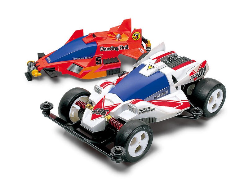 賈克魔玩具tamiya 四驅車 軌道車 田宮 限定版四驅郎超皇帝號雙車殼2號收藏品 玩具 模型在旋轉拍賣
