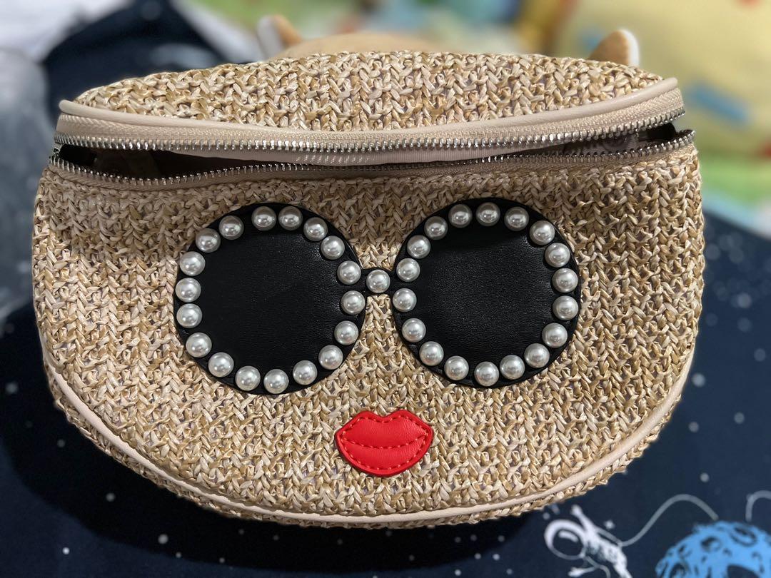 Straw hot sale bum bag