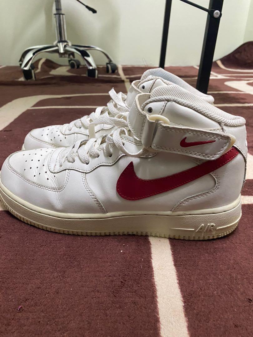 Air Force 1 Mid Sail University Red 7UK