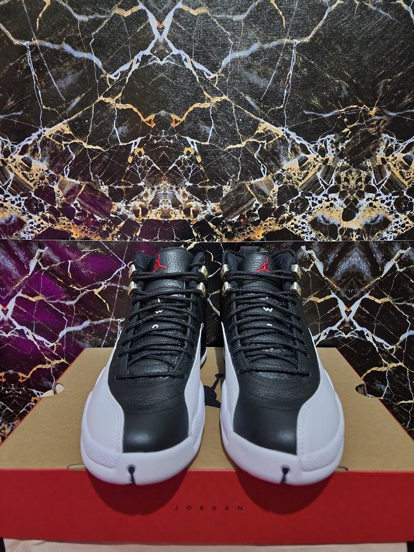 black white and red 12s