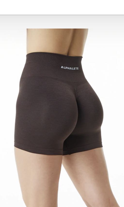 ALPHALETE AMPLIFY SHORTS CHOCOLATE XS 