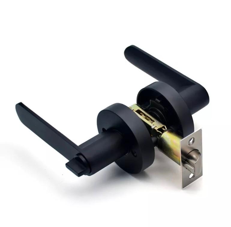 Aluminum main door lock silent door handle with antitheft lock [Rush Sale], Furniture & Home