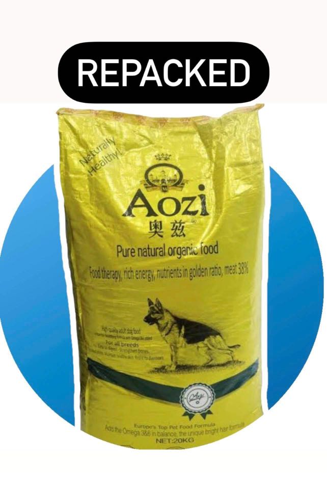 AOZI ADULT Pure Natural Organic Dog food REPACKED 1KG P144 kilo