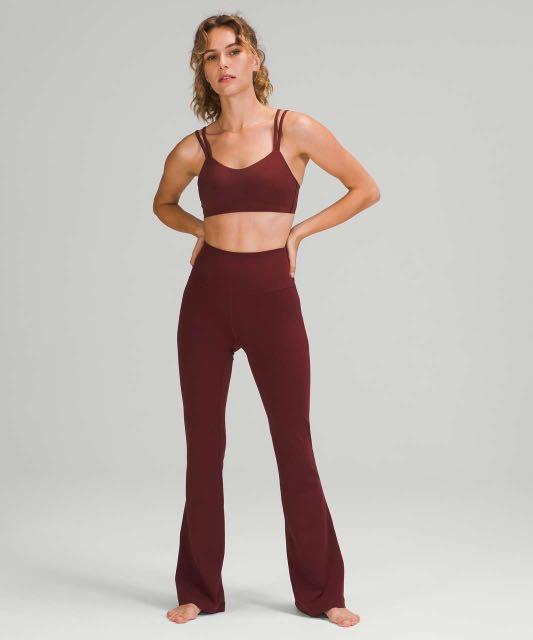 AUTHENTIC Lululemon Groove Pant Flare Nulu in Red Merlot Size 0, Women's  Fashion, Activewear on Carousell