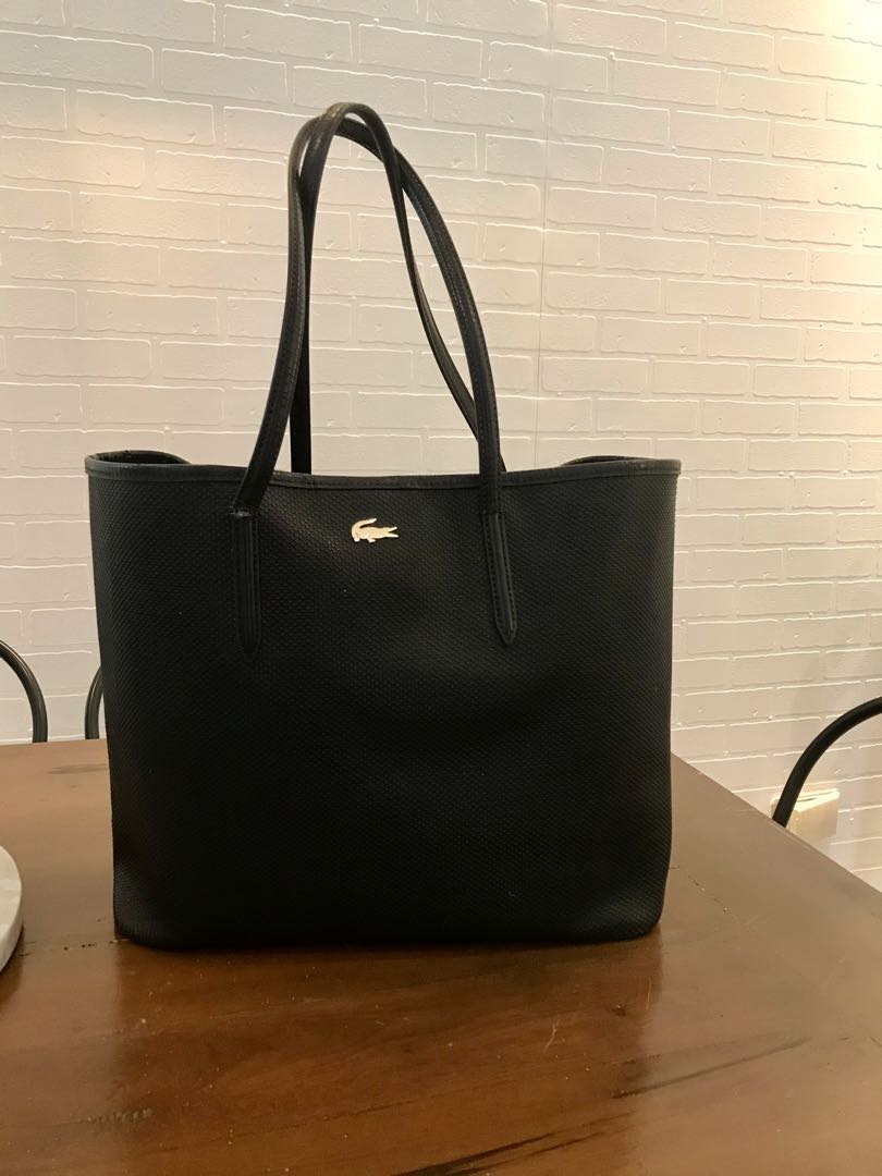 Authentic Preloved Lacoste Tote, Luxury, Bags & Wallets on Carousell