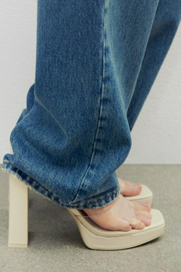 Vinyl high outlet heel sandals zara