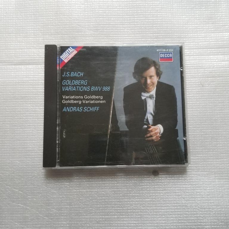 Bach - Goldberg Variations BWV988 (Schiff, Decca銀圈西德版), 興趣及遊戲, 音樂樂器 配件,  音樂與媒體- CD 及DVD - Carousell